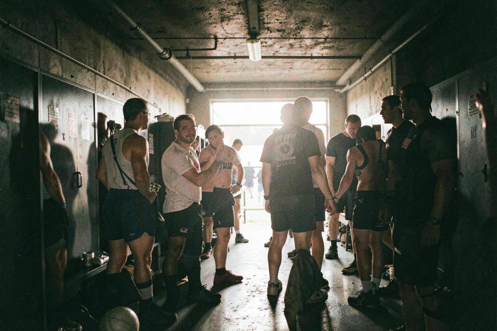 Sports team before a match